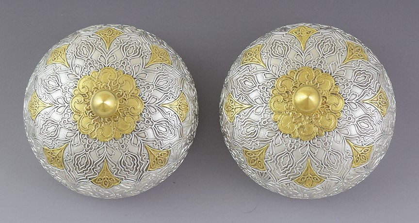 Superb Quality Korean 99% Pure Silver Covered Bowl & Tray 3pc Set