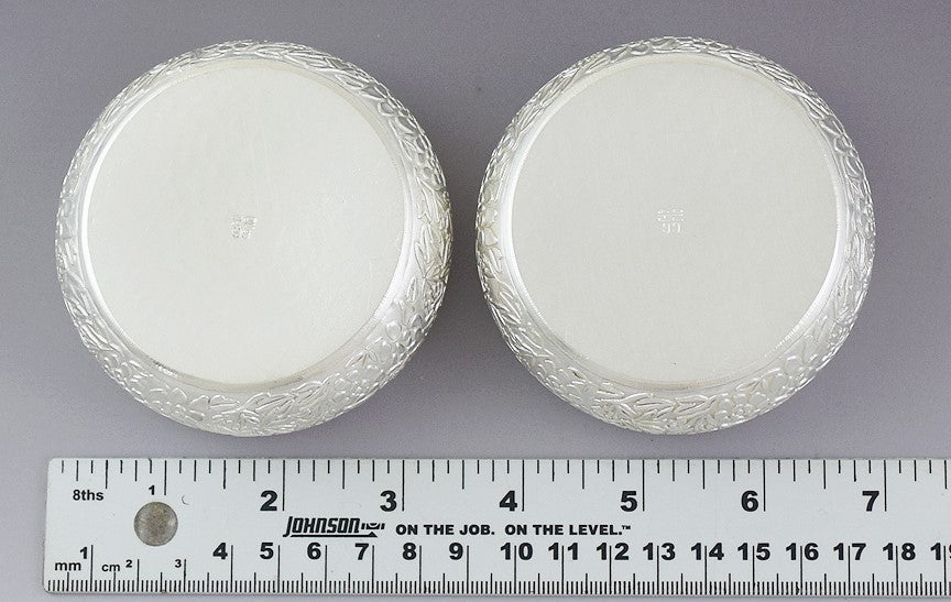 Superb Quality Korean 99% Pure Silver Covered Bowl & Tray 3pc Set