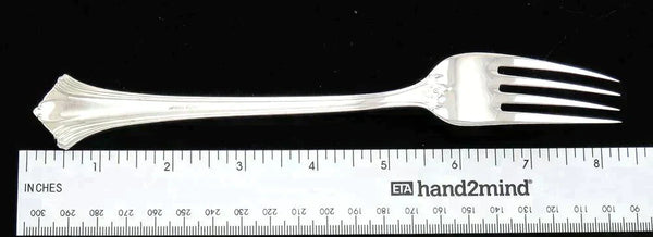 Solid Sterling Silver c1995 Tuttle Luzon Dinner Fork 8 1/2” No Mono