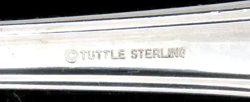 Solid Sterling Silver c1995 Tuttle Luzon Dinner Fork 8 1/2” No Mono
