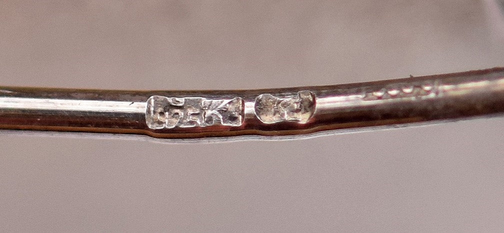 Breathtaking Vintage Sterling Silver and Genuine Amber Pin from Poland