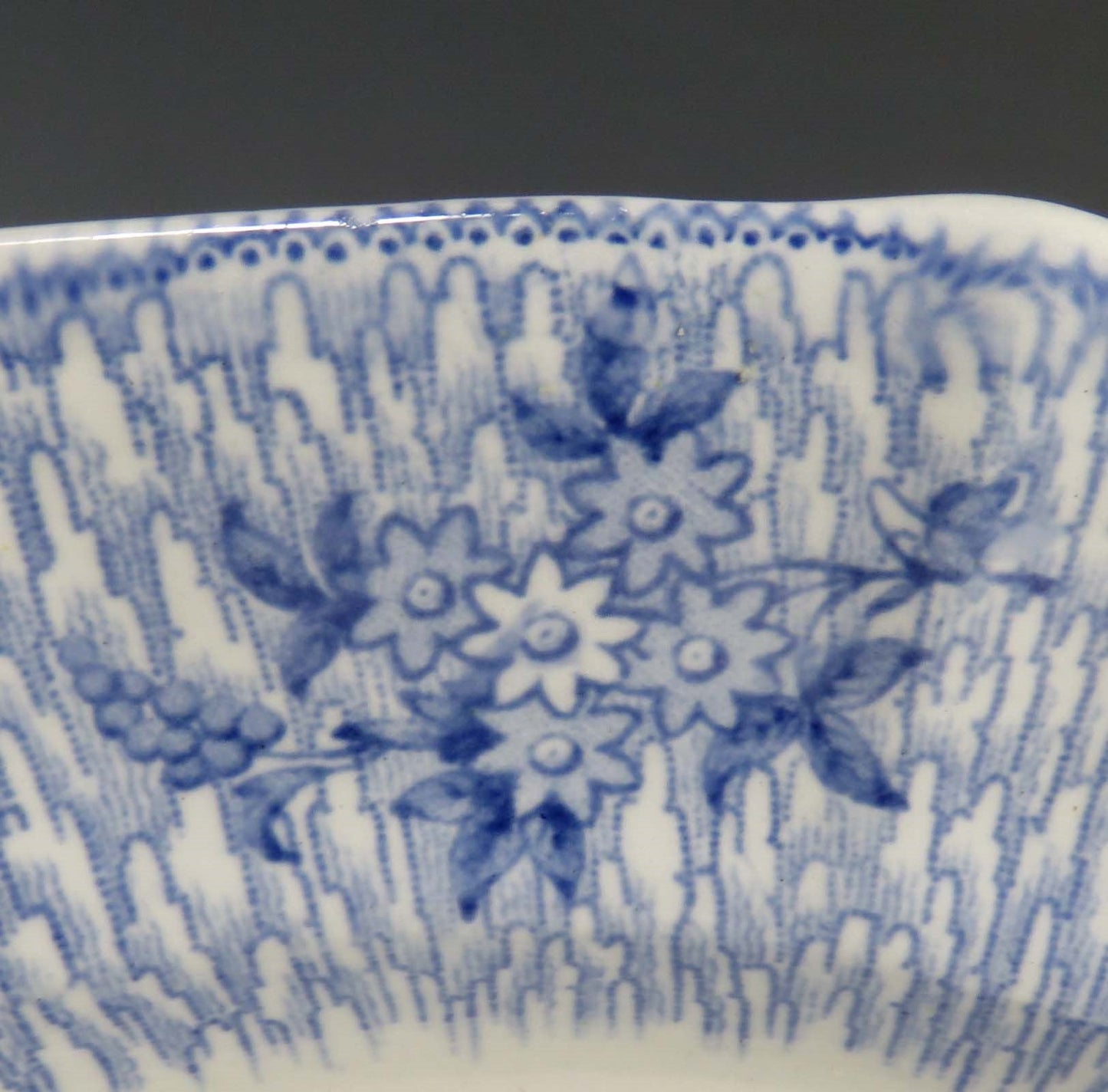 6 c1850 English James Edwards Ironstone Transferware Corinth Dinner Plates