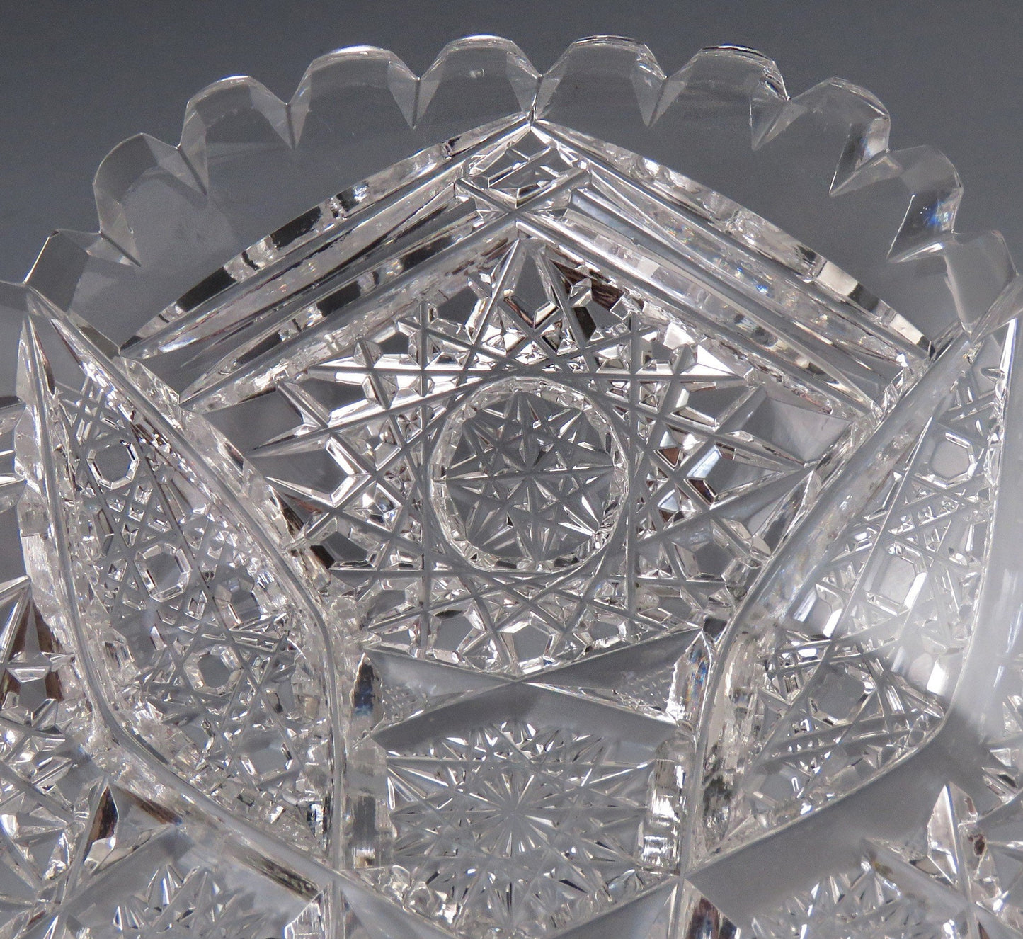 Classic 19th Century ABP American Brilliant Period Cut Glass Bowl or Dish