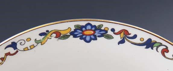 Late 1890's-Early 1900's John Maddock & Sons Porcelain 5 Tea Cups 3 Saucers
