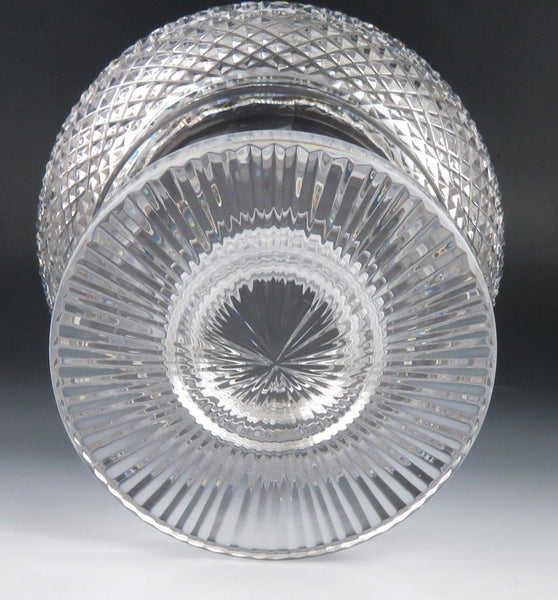 Modern Waterford Cut Glass Decorative Raised Pedestal Bowl Dish