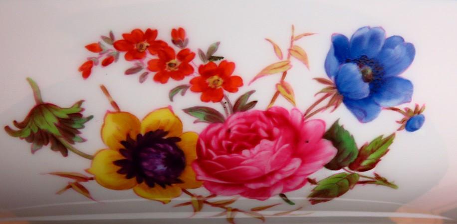 1920s-1930s Spode Copeland 9pc Porcelain Dessert Fruit Set Plates Large Bowl