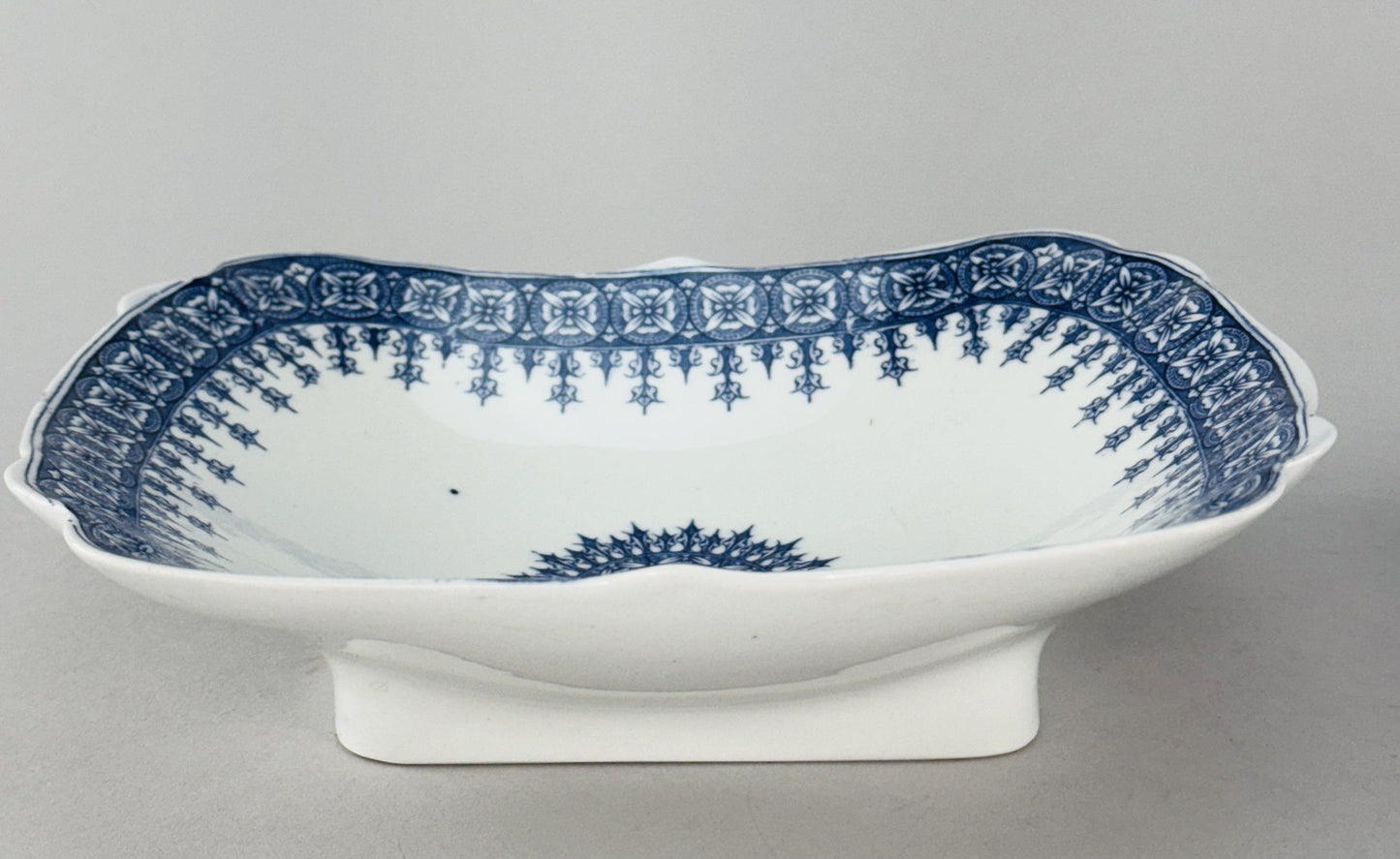 Antique 2 Royal Worcester Blue and White Serving Bowls from 1890