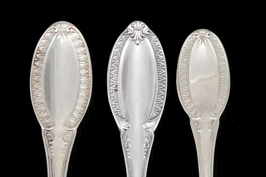 Italian Sterling Silver Calegaro Impero Wallace Imperial Crown 2 Forks & Spoon