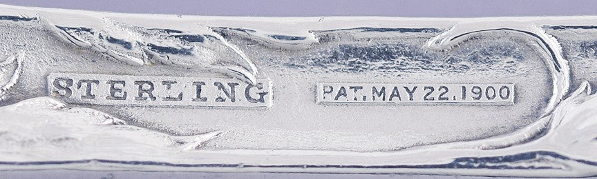 Pair Reed & Barton Sterling Silver Tablespoons Serving Spoons Les Cinq Fleurs