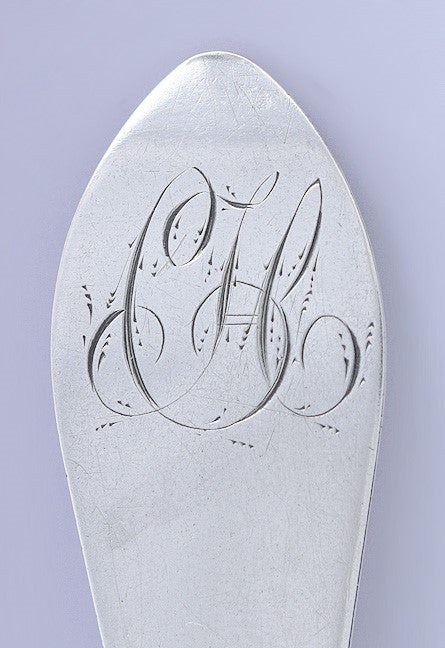 Fine Set 3 c1790 William Mannerback American Coin Silver Teaspoons