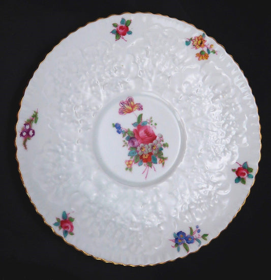 Copeland Spode English Porcelain Dresden Rose Savoy 6 Tea Cups & 6 Saucers