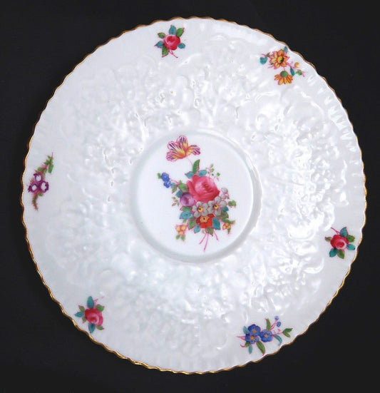 6 Tea Cups & 6 Saucers English Porcelain Copeland Spode Dresden Rose Savoy