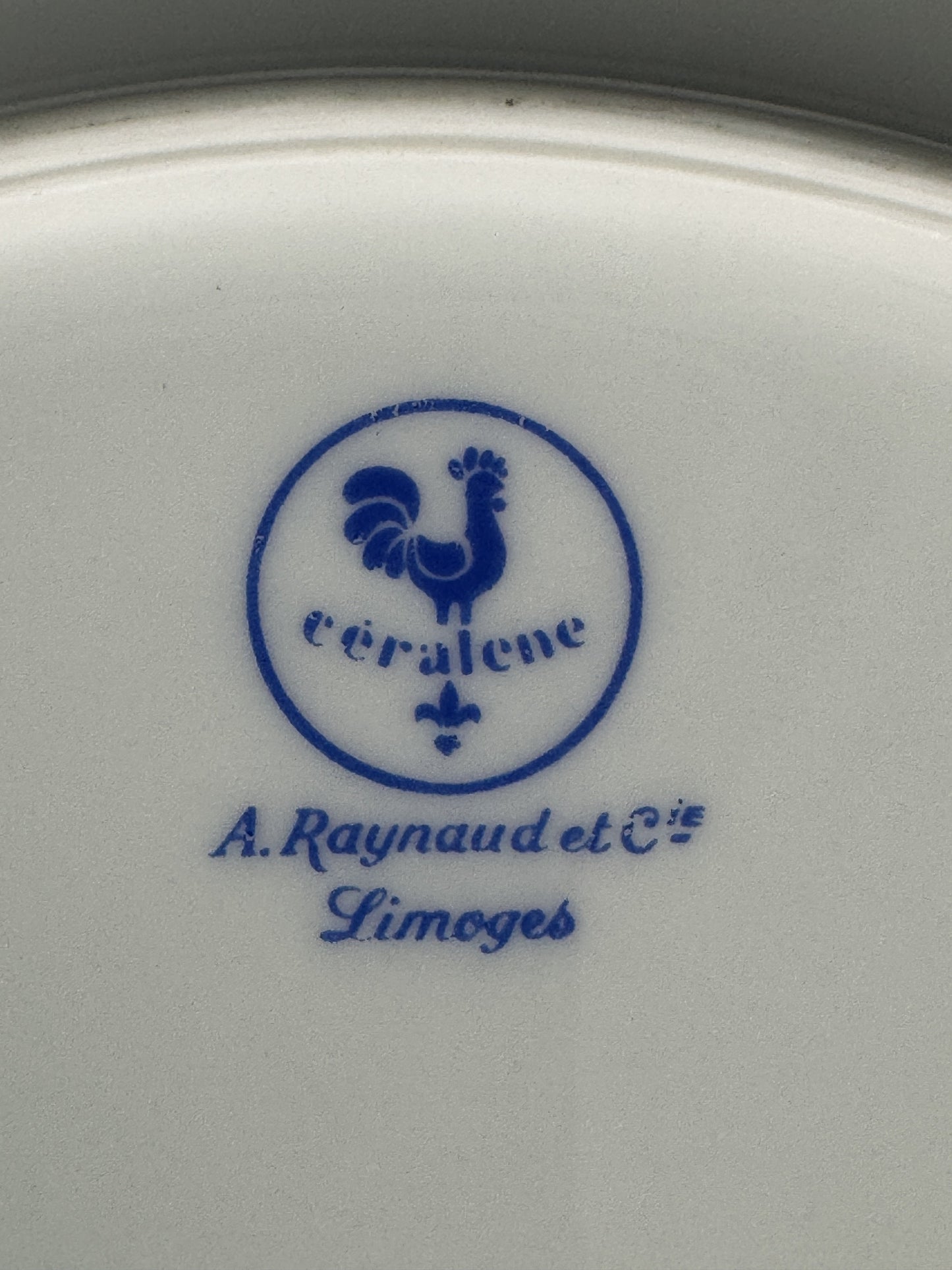 Set 4 Raynaud Ceralene Limoges Porcelain Guirlandes 10 5/8" Dinner Plates (2/2)