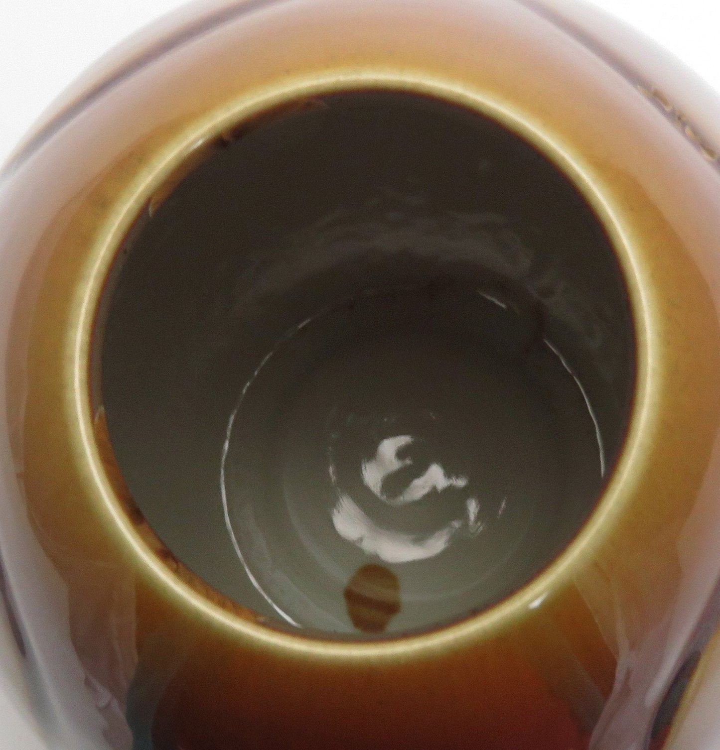 Wonderful Modern Japanese Crystalline Glaze Brown Pottery/Vase