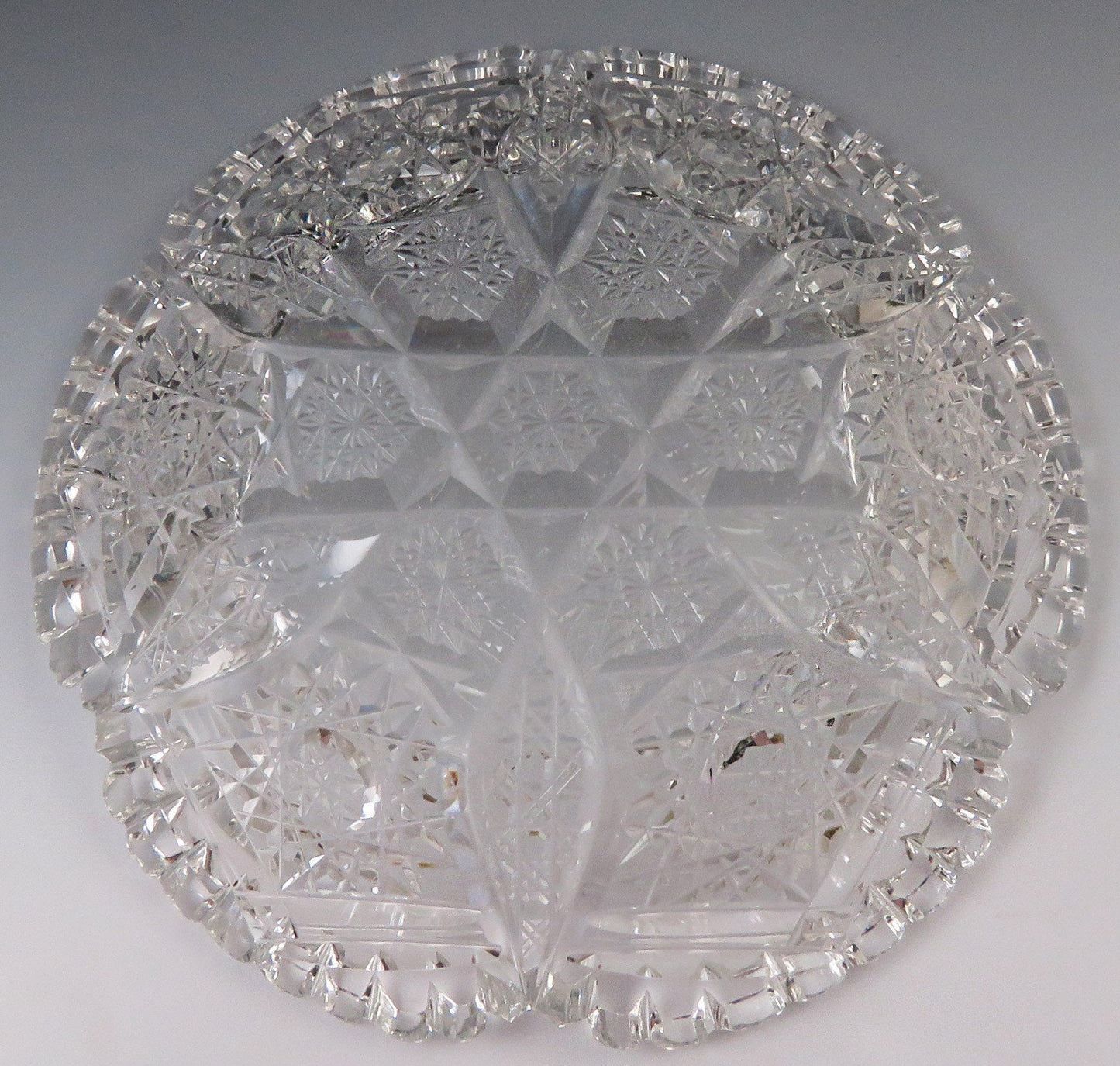 Classic 19th Century ABP American Brilliant Period Cut Glass Bowl or Dish