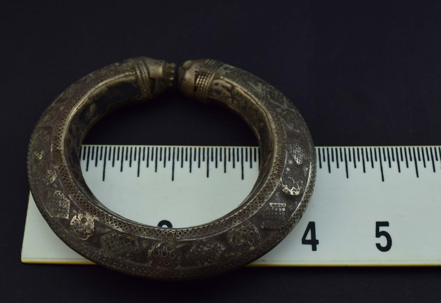 Ancient/Antique Bedouin Tribal Silver Cuff Bracelet