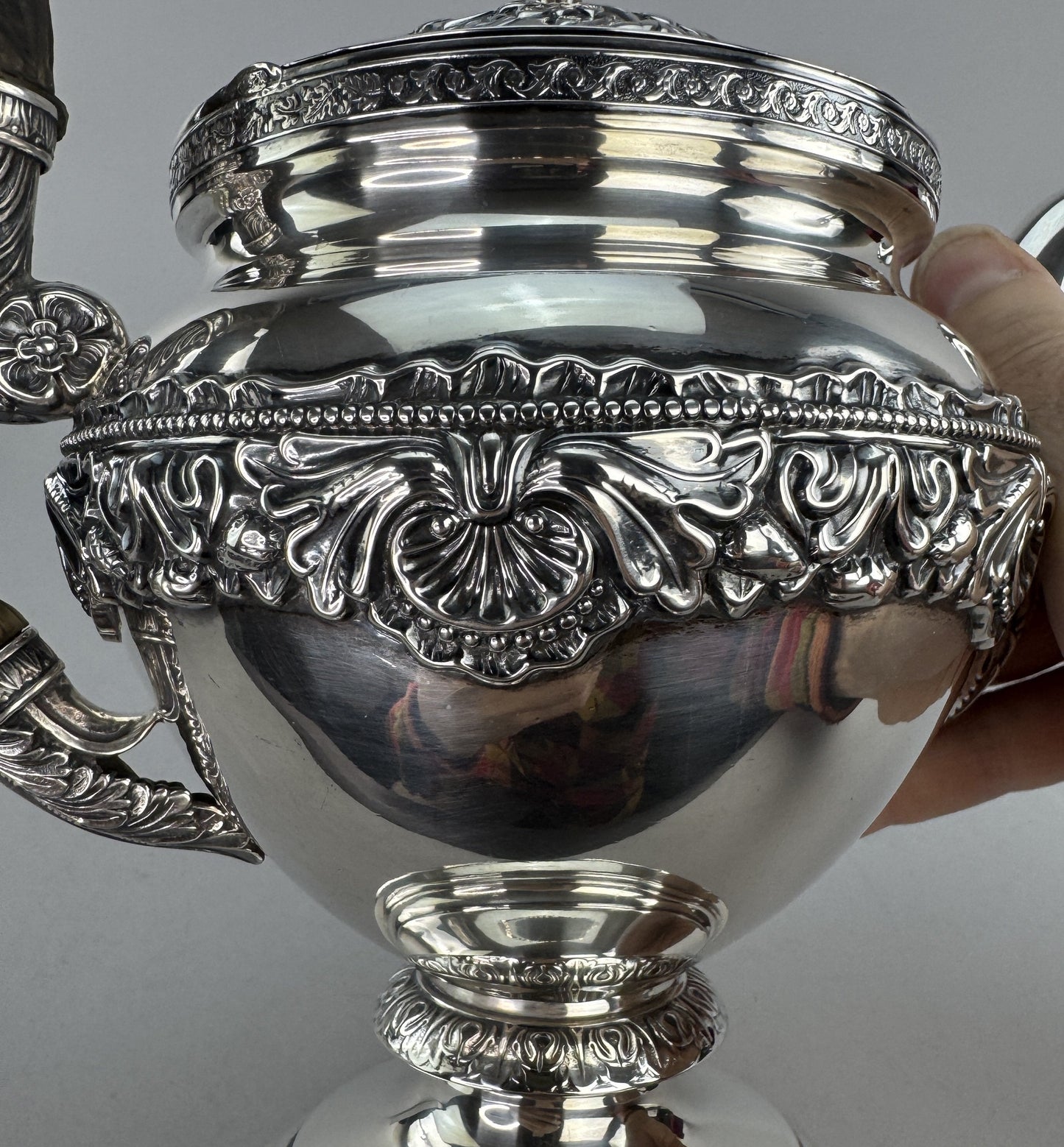 Excellent c1815 American Coin Silver Fletcher Gardiner Teapot or Coffee Pot