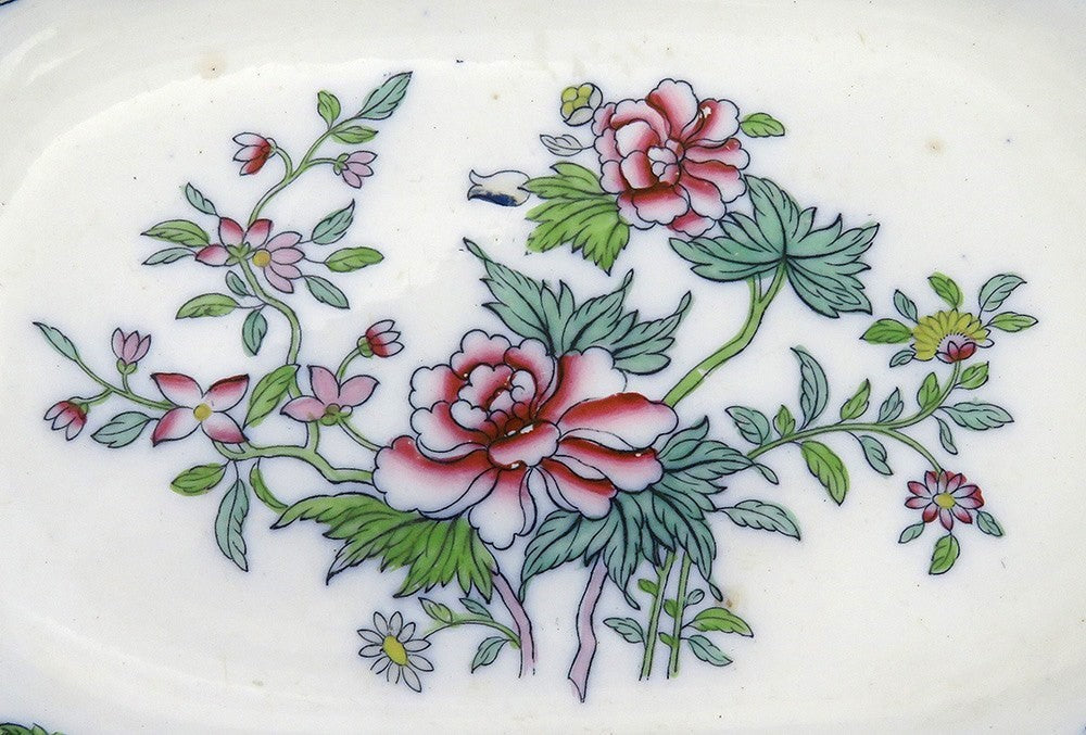Antique Mid 19th Century English Copeland Late Spode Floral Serving Platter/Tray