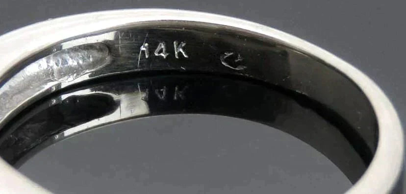 Dazzling 14k White Gold & ~.30ct Diamond Ring Size 6.75