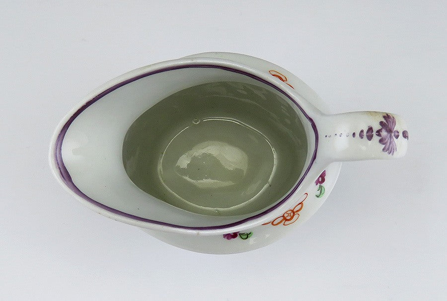 Lovely late 1700s English Floral Pearlware Porcelain Creamer Cream Pitcher