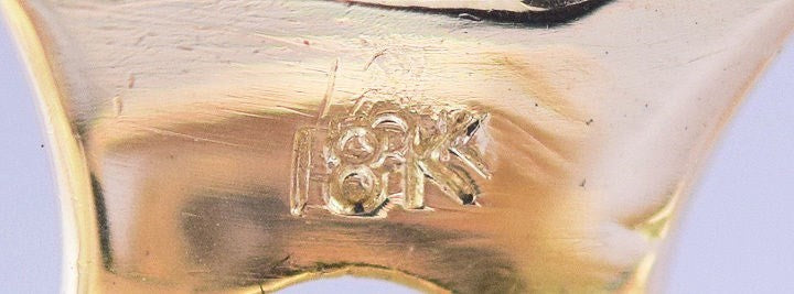 Attractive Pair 18k Gold Diamond & Pearl Leaf Clipback Earrings