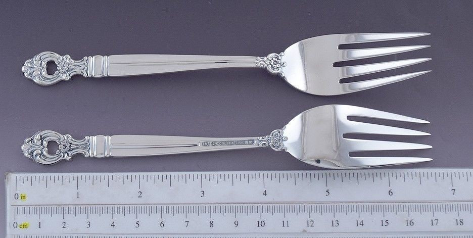 Great set 6 Towle Sterling Silver Monte Cristo Montecristo Salad / Fish Forks