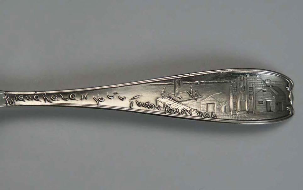 Antique Gorham Sterling Silver Brooklyn Souvenir Spoon