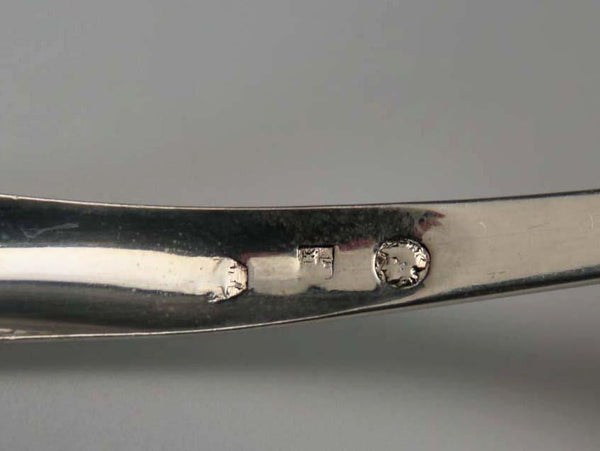 Antique Dutch 833 Silver Classical Pierced Berry Ladle
