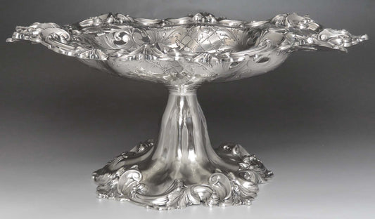 Circa 1920 US Army War College Sterling Silver Compote/Footed Serving dish