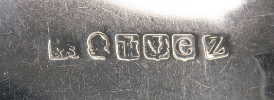 5 Scottish Sterling Silver Spoons Wood Family Crest DEFEND 7 inches