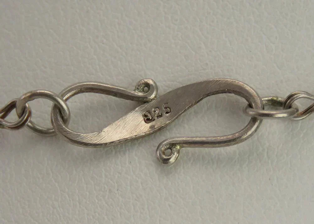 Unique Balinese Sterling Silver Graduated Beaded Chain Necklace