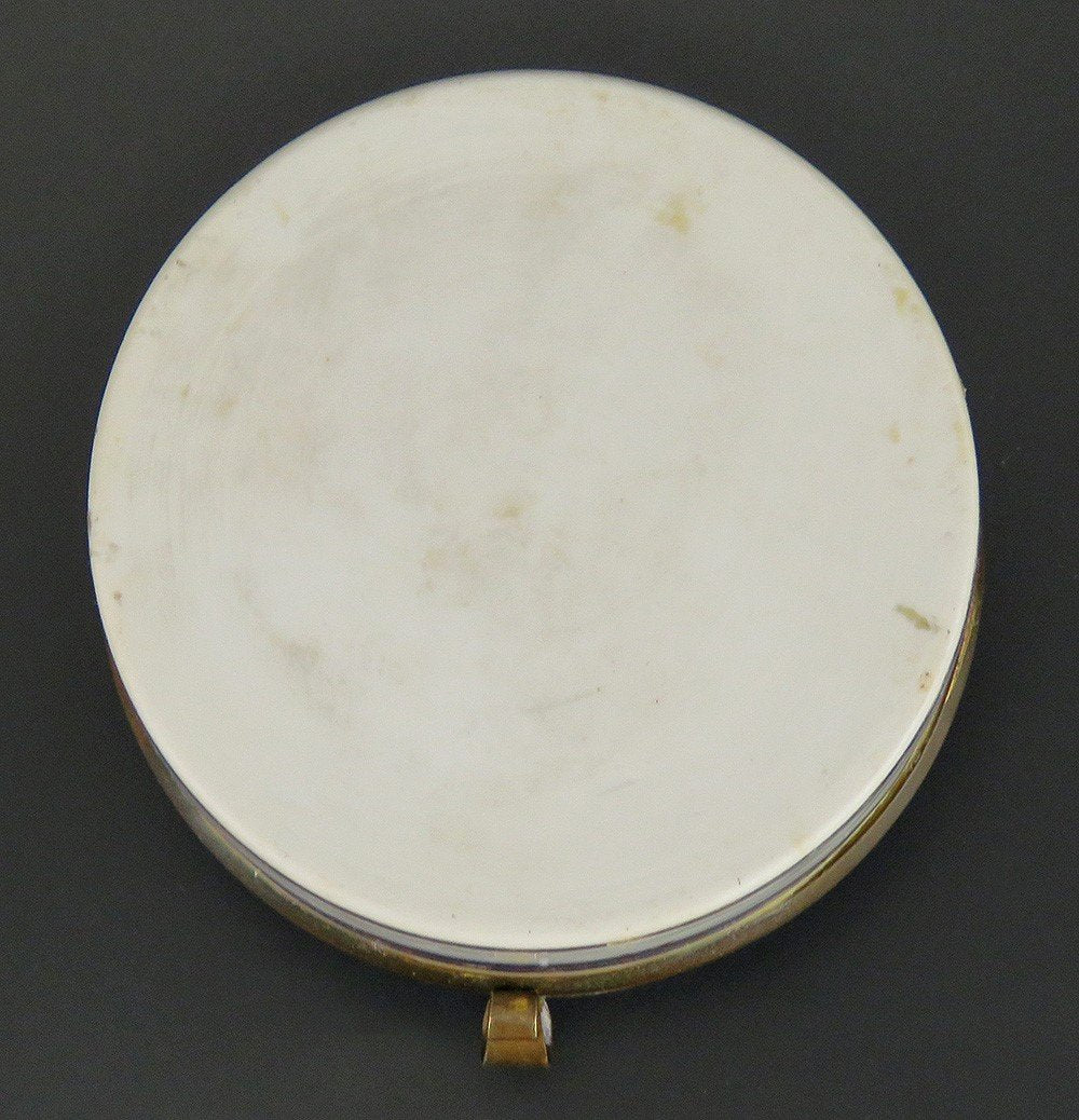 Fab Antique French Porcelain Handpainted Angelica Kauffman Trinket Box