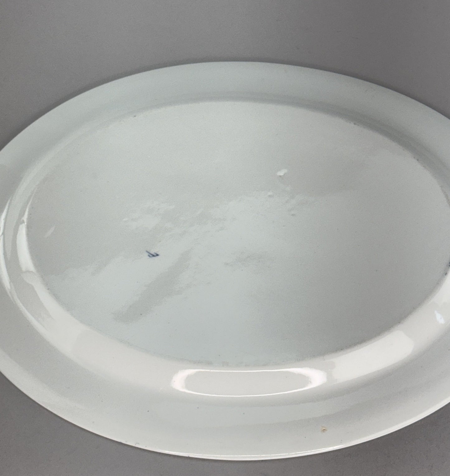 Antique Oval 1890 Royal Worcester Serving Platter Blue and White