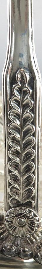 Antique Georgian c1820 Large Floral Sheffield Fused Silver Fruit Basket