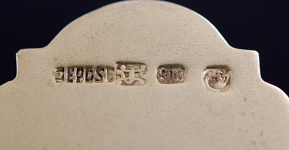 Superb German 800 Silver Enamel Naples Napoli Souvenir Spoon