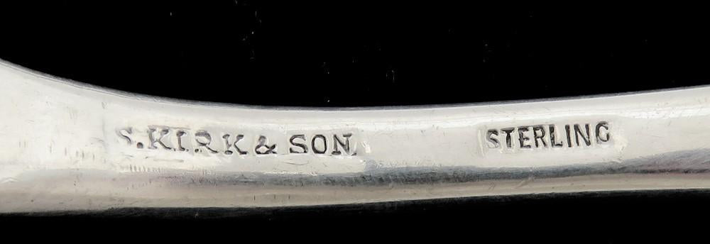 Gorgeous S. Kirk Son Repousse Sterling Silver Serving Fork No Mono 8 1/2"