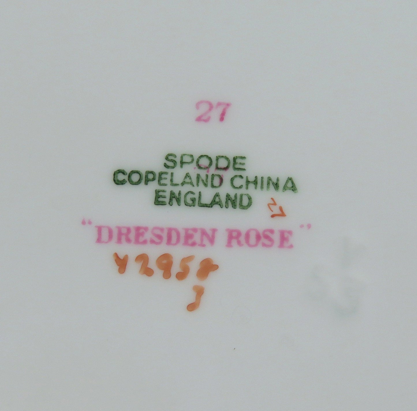 Copeland Spode Dresden Rose Savoy English Porcelain Serving Platter/Tray