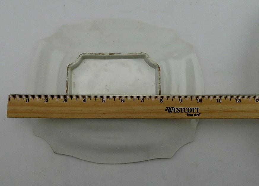 Antique c1815 Pair Hand Painted Gilded Floral English Porcelain Serving Dishes