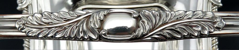 Antique Georgian Regency Old Sheffield Silver Plate Handled Cake Basket ANTQ