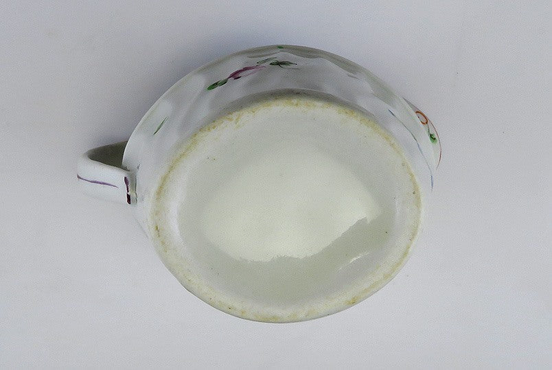 Lovely late 1700s English Floral Pearlware Porcelain Creamer Cream Pitcher
