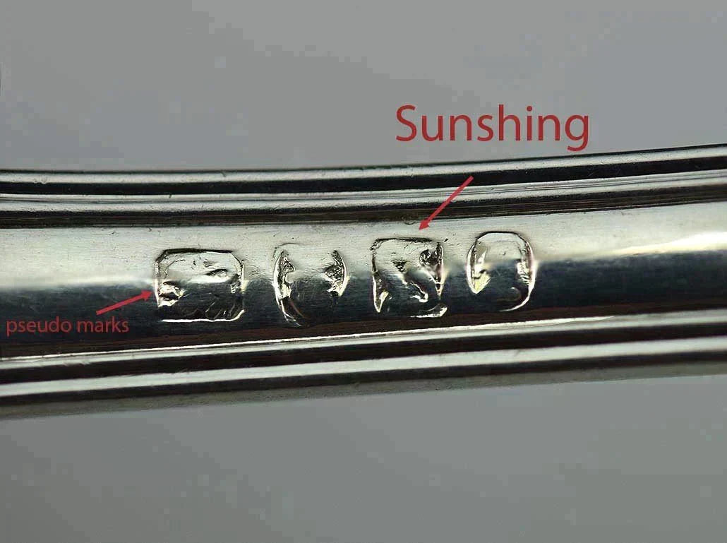 Sunshing Chinese Export Silver Fiddle Thread Pattern Tudor Ladle