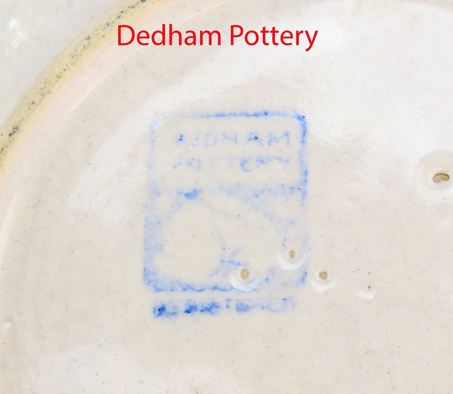 Antique Old Dedham Pottery Grape Cluster Pattern Bread Plate Small 6 1/8”