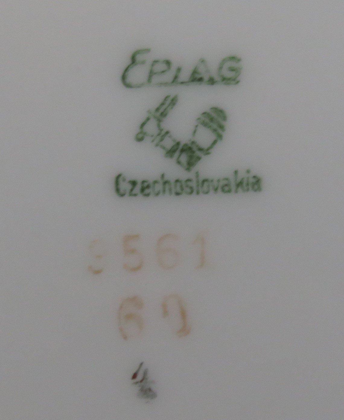 20pc Beautiful Set Czech Epiag Floral 9 Tea Cups 11 Saucers 9561