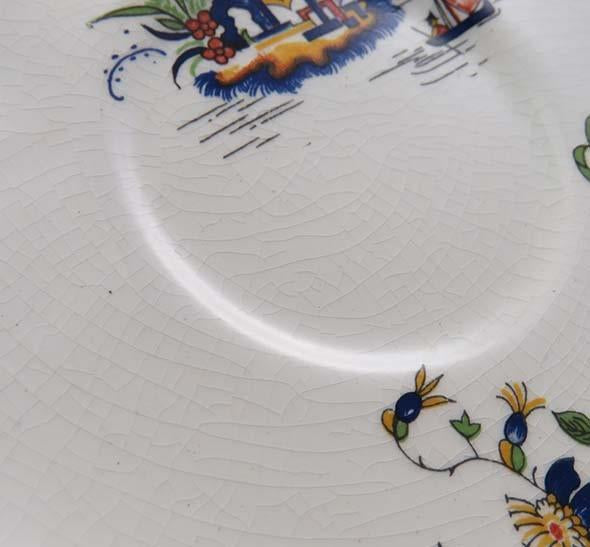 Late 1890's-Early 1900's John Maddock & Sons Porcelain 5 Tea Cups 3 Saucers