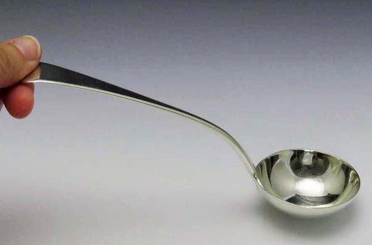 Antique 1788 English Georgian Sterling Silver Gravy Sauce Ladle Richard Crossley