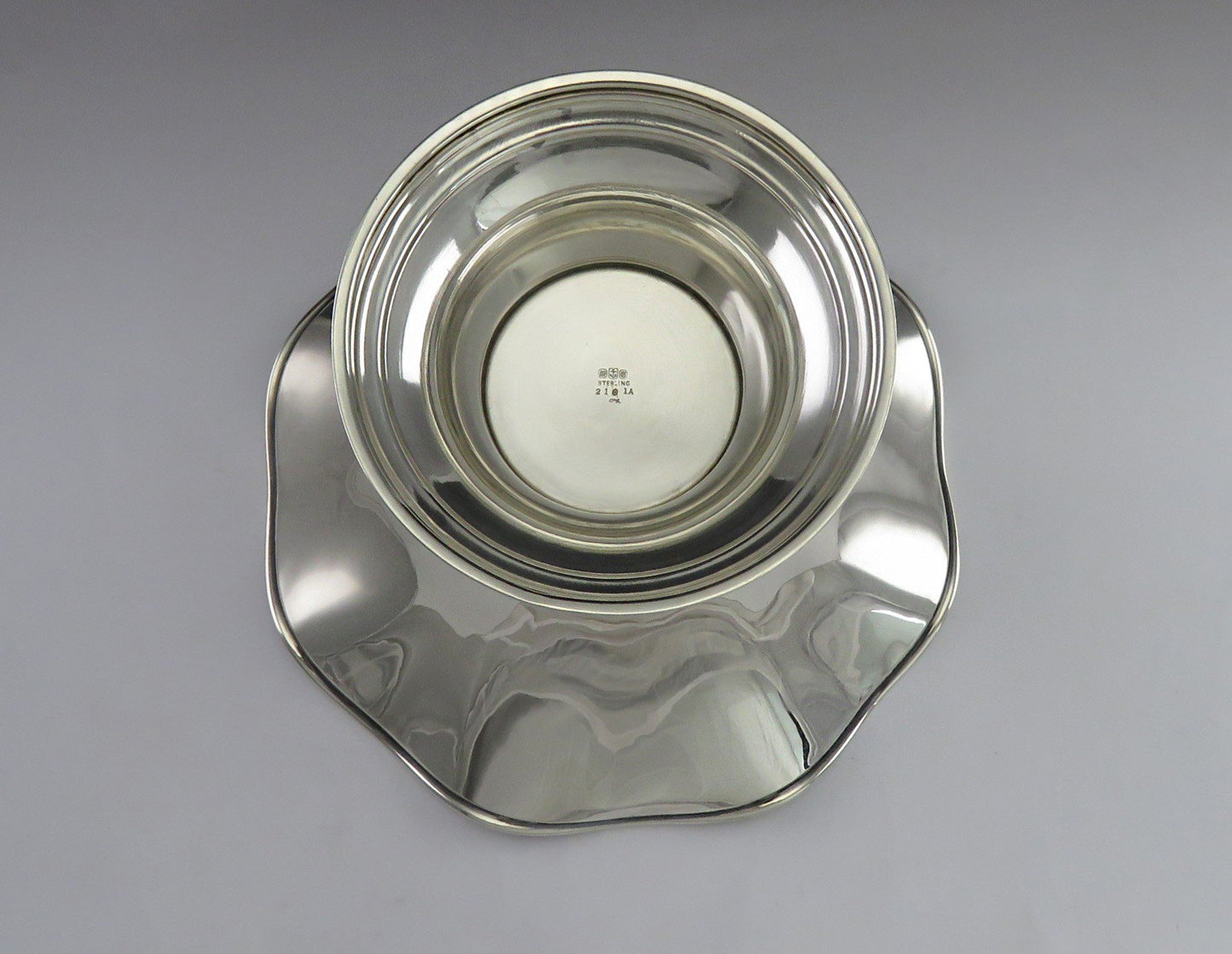 Ornate Antique 1917 Gorham Sterling Silver Engraved Vase