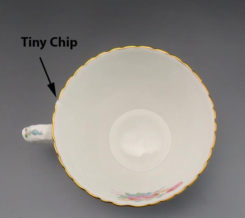6 Tea Cups & 6 Saucers English Porcelain Copeland Spode Dresden Rose Savoy