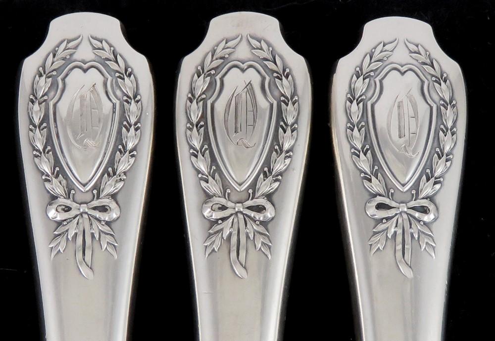 Antique 3pc Sterling Silver Alvin Apollo 1900 Carving Set Knife Sharpener Fork