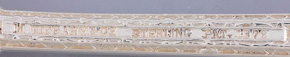 6 Antique c1880 Tiffany Persian 1872 Sterling Silver Teaspoons