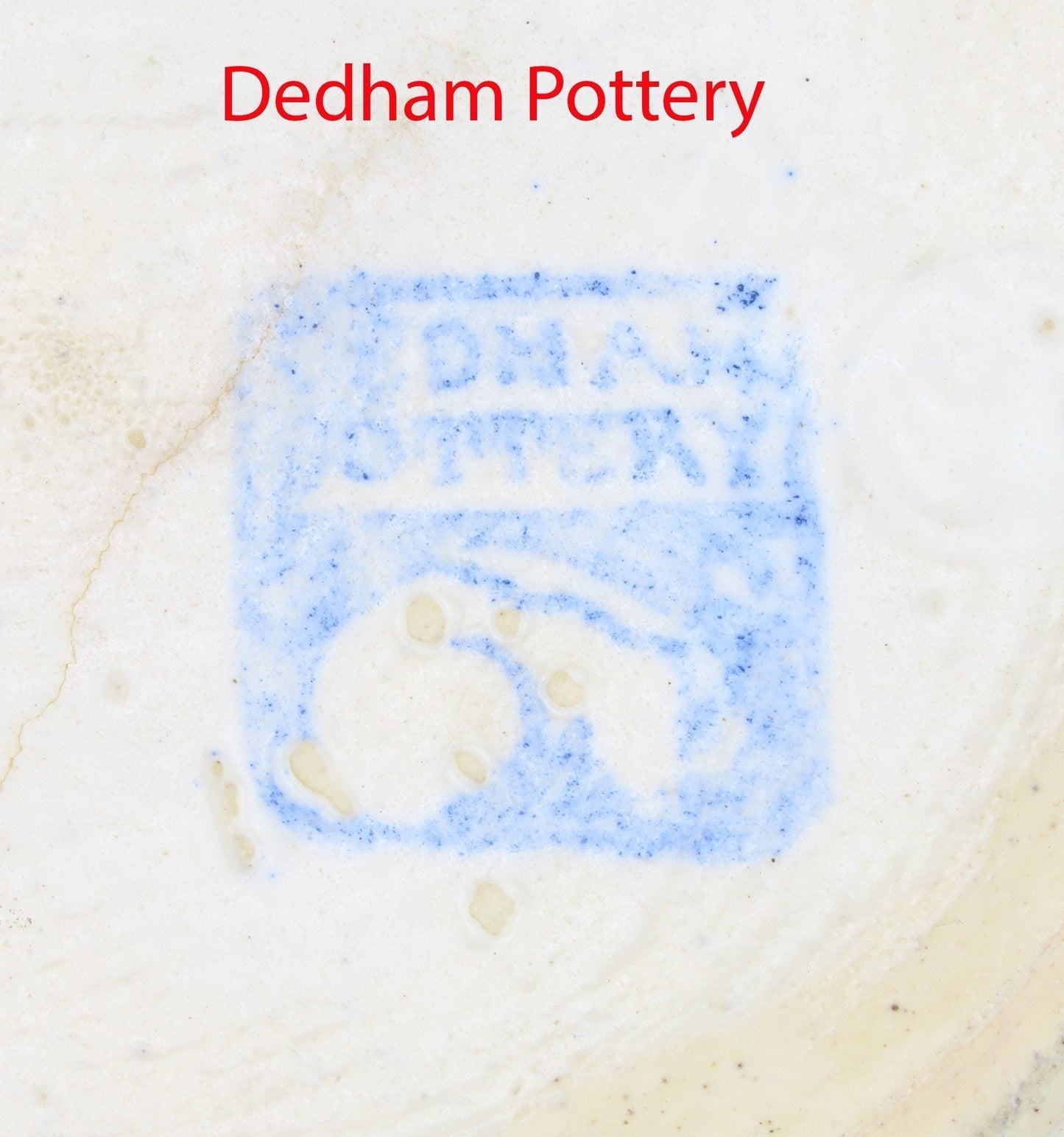 Antique Old Dedham Pottery Grape Clusters Pattern Bread Plate AS IS 6”